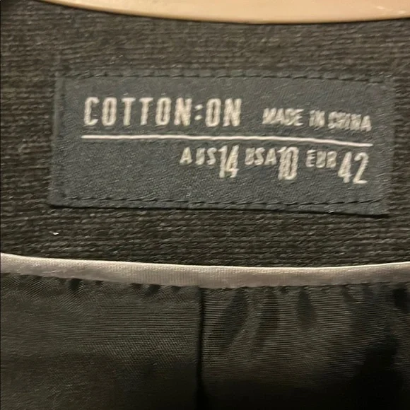 Cotton On Grey Casual/Dress Tailored Blazer Professional Style - Picture 2 of 4
